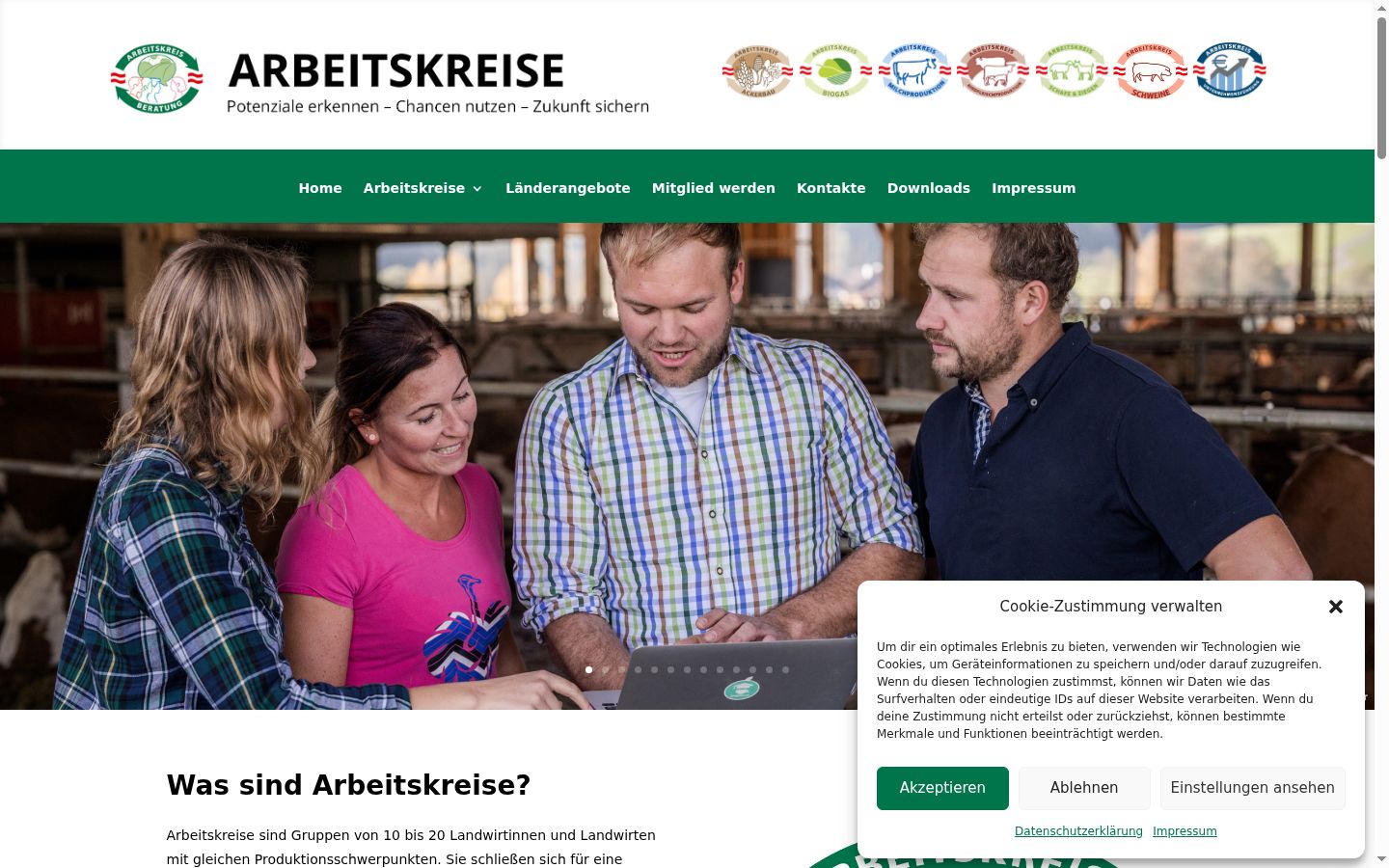 Screenshot van de toestemmingsbanner zoals getoond vóór enige interactie