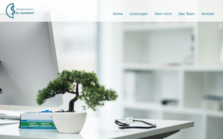 Screenshot of arbeitsmedizin-bielefeld.com