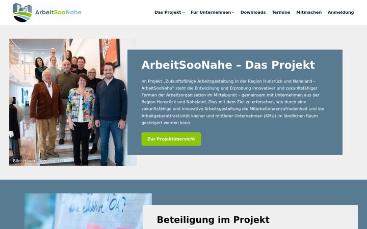 Ekrano kopija arbeitsoonahe.de