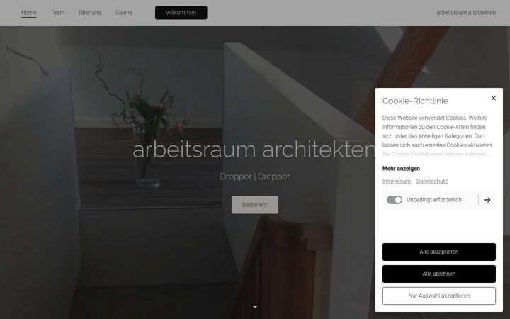 Screenshot of arbeitsraum-architekten.com