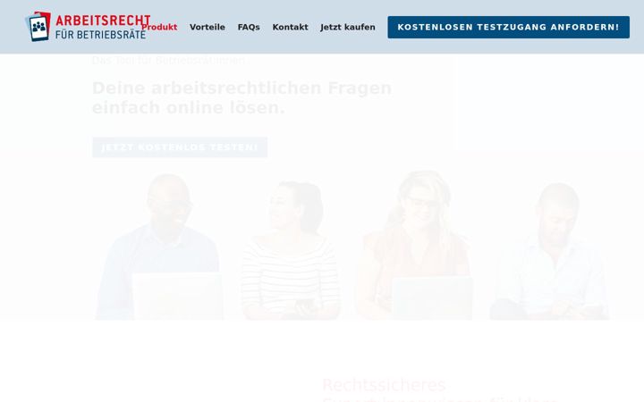 Screenshot of arbeitsrecht-fuer-betriebsraete.at