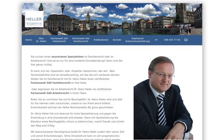 Screenshot of arbeitsrecht-rechtsanwalt.ch