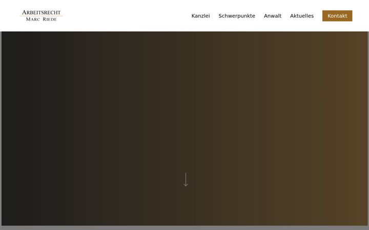 Screenshot ta' arbeitsrecht-riede.de