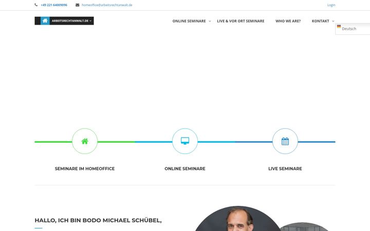 Screenshot of arbeitsrechtforum.de