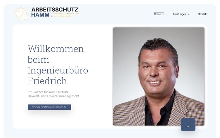 Screenshot of arbeitsschutz-hamm.de