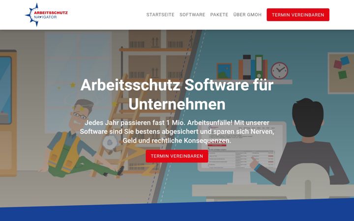 Screenshot ta' arbeitsschutz-navi.de