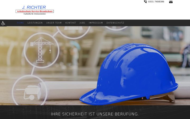 Screenshot of arbeitsschutz-richter.eu
