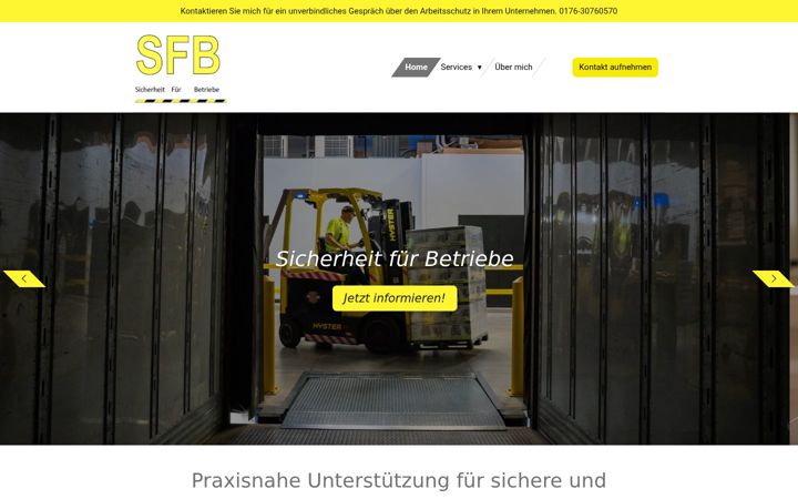 Screenshot of arbeitsschutz-stockach.de