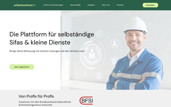 Ekrānuzņēmums no arbeitsschutz24.de