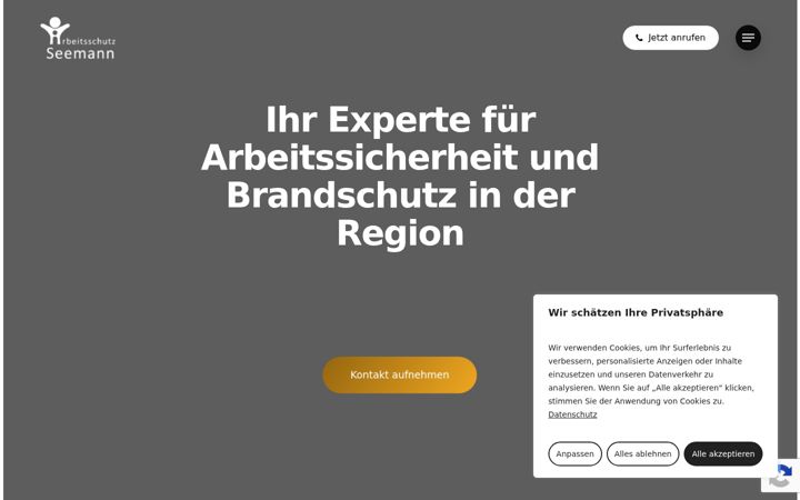 Ekrānuzņēmums no arbeitsschutzhannover.de