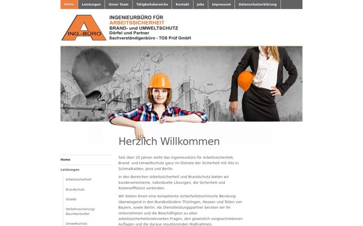 Screenshot of arbeitssicherheit-doerfel.de