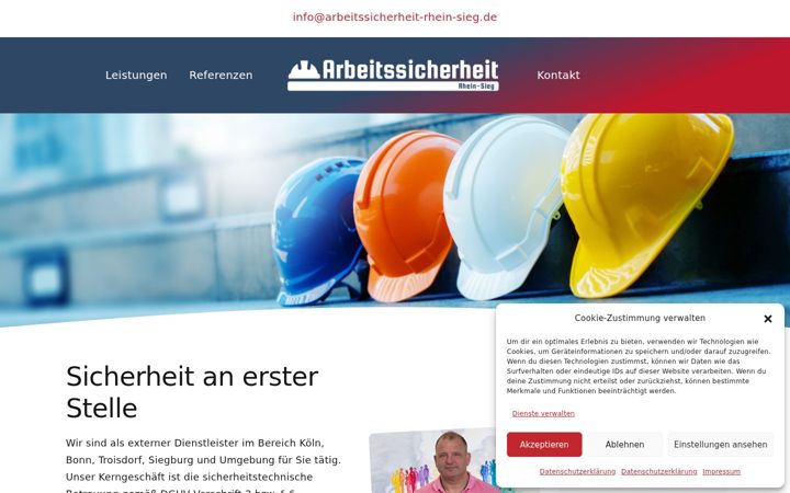 Screenshot of arbeitssicherheit-rhein-sieg.de