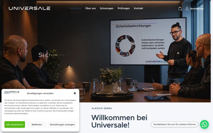 Zrzut ekranu arbeitssicherheit-universale.com