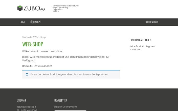 Screenshot του arbeitssicherheit-zubo.ch