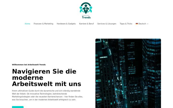 Zrzut ekranu arbeitswelt-trends.com