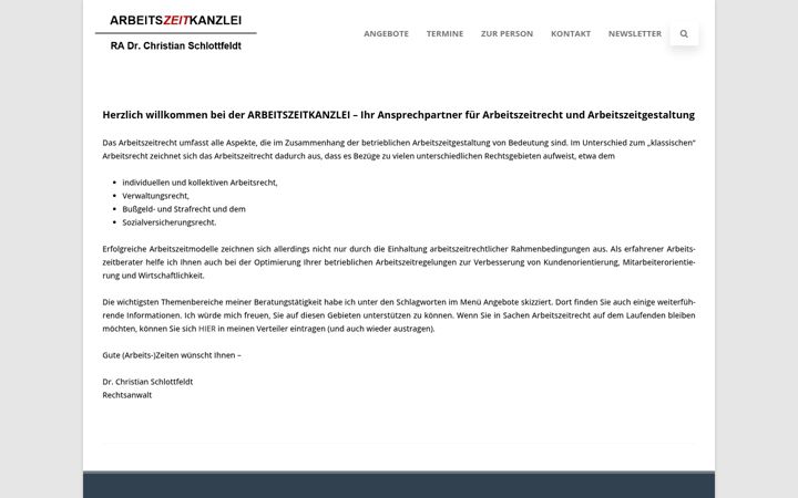 Screenshot of arbeitszeitkanzlei.de