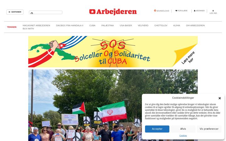 Screenshot of arbejderen.dk