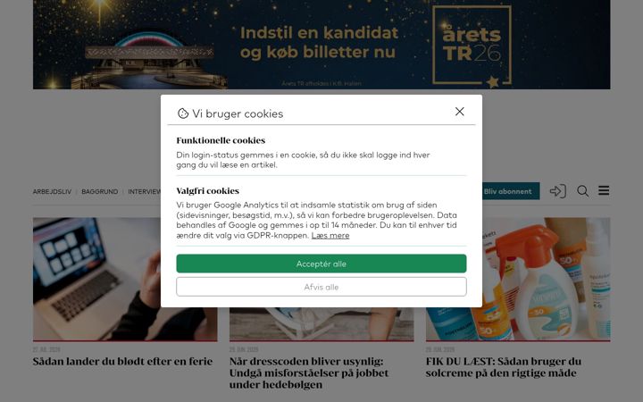 Screenshot of arbejdsmiljoe.dk