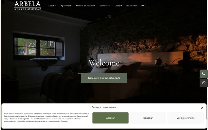 Screenshot of arbelapart.eus