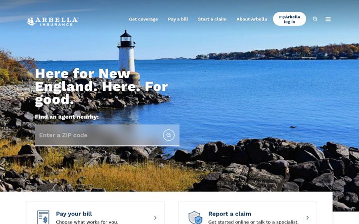 Screenshot of arbella.com