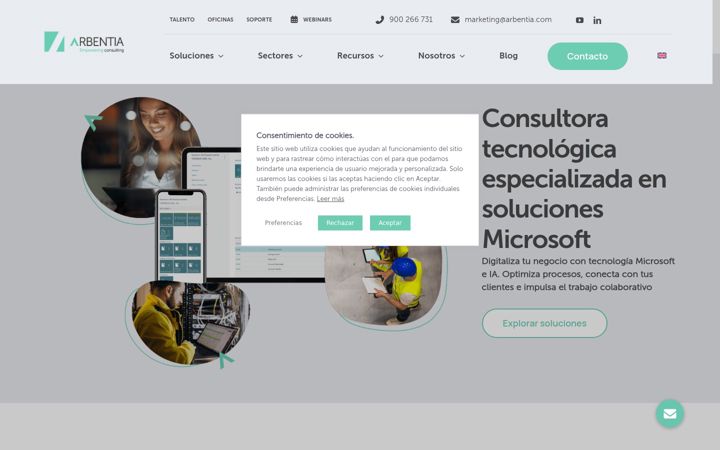 Screenshot of arbentia.com