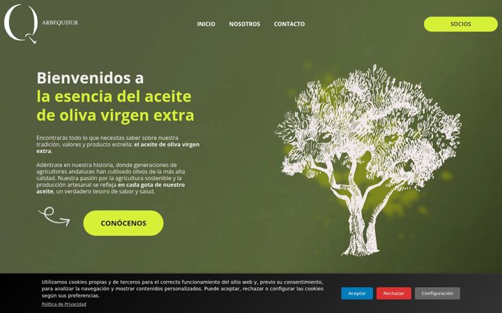 Screenshot of arbequisur.es