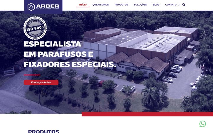 Screenshot of arber.com.br