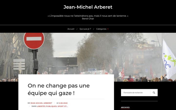 Screenshot of arberet.fr