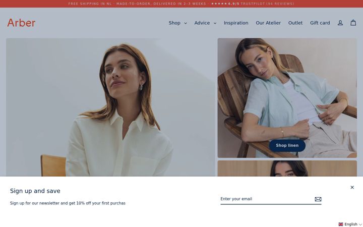 Zrzut ekranu arberstudio.com