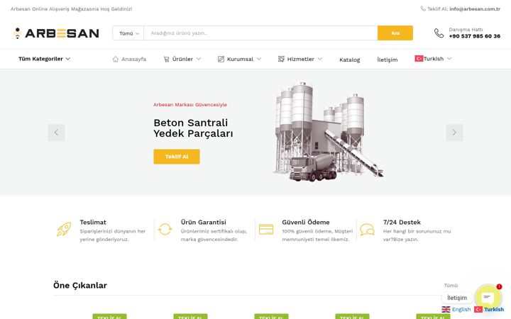 Screenshot of arbesan.com.tr