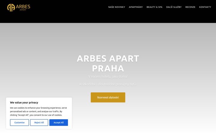 Screenshot of arbesapart.cz
