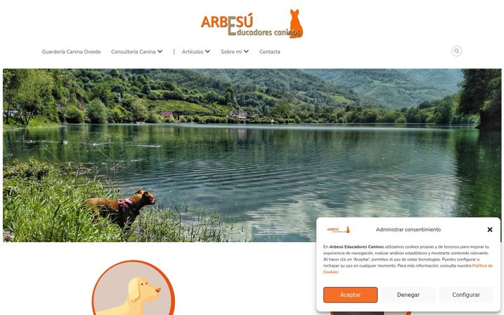 Screenshot of arbesueducadorescaninos.es