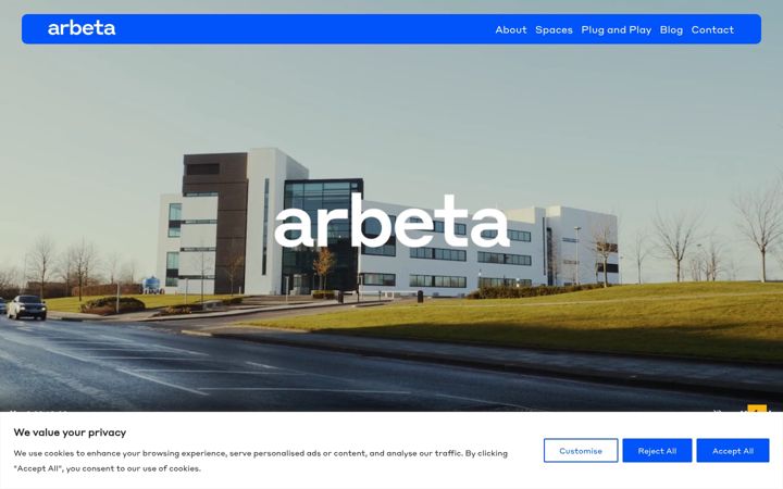 Screenshot of arbeta.co.uk