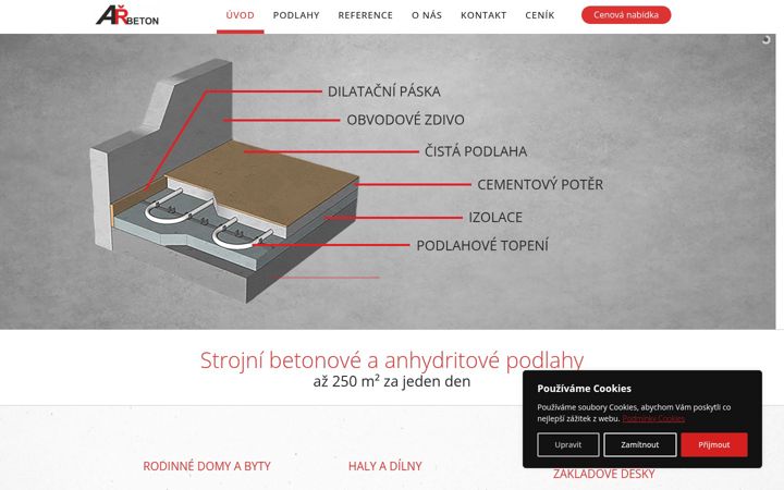 Screenshot of arbeton.cz