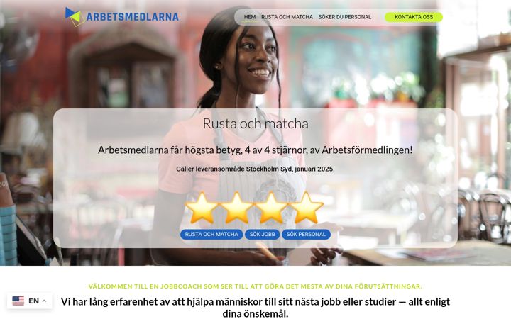 Screenshot of arbetsmedlarna.se