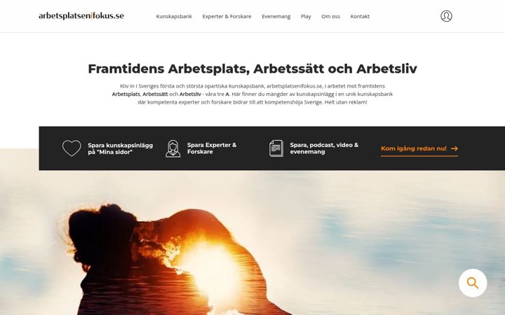 Screenshot of arbetsplatsenifokus.se