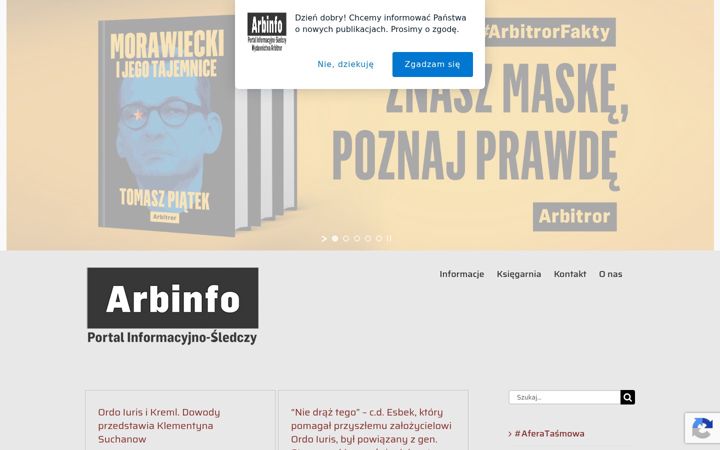 Screenshot of arbinfo.pl