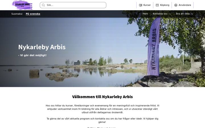 Screenshot of arbis.fi