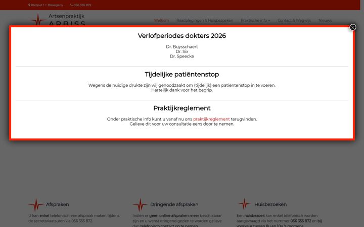 Ekrānuzņēmums no arbiss.be