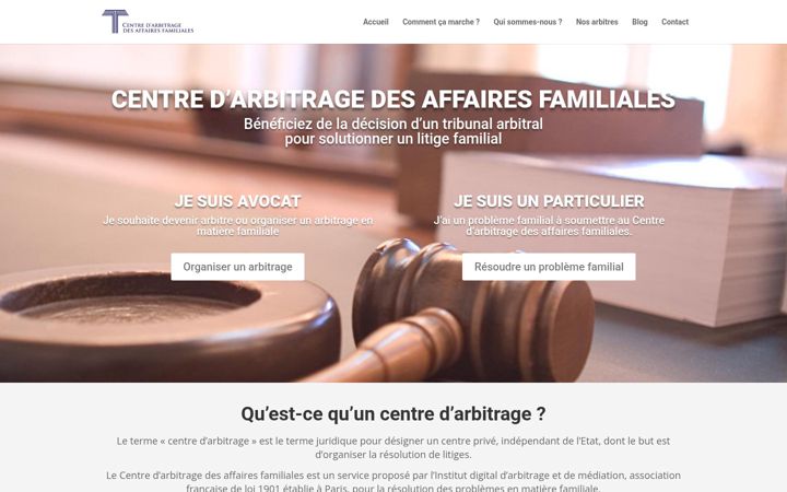 Screenshot of arbitrage-familial.fr