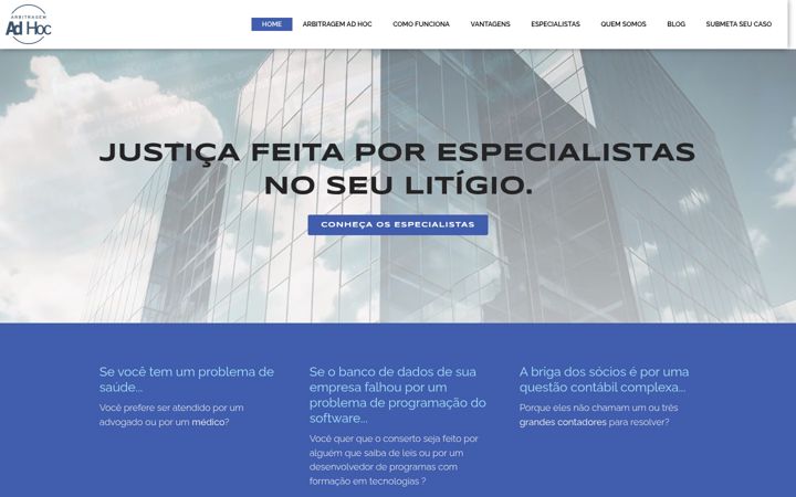Zrzut ekranu arbitragemadhoc.com