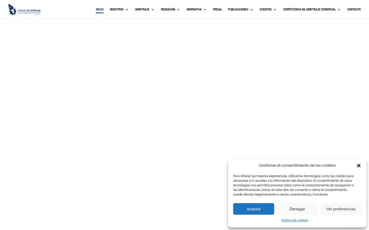 Screenshot stránky arbitrajeccc.org