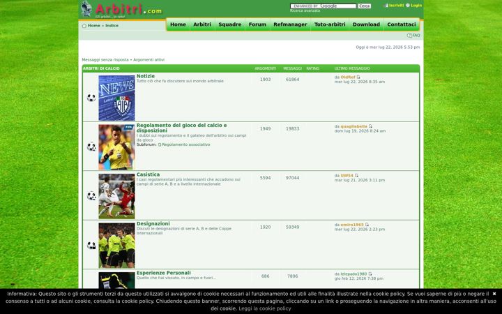 Zrzut ekranu arbitri.com