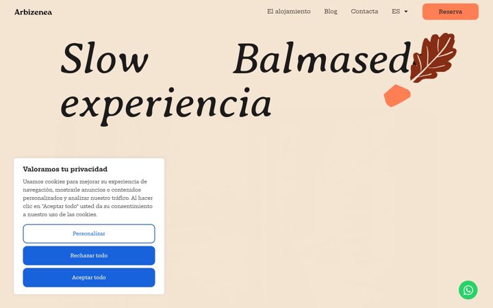 Screenshot ta' arbizenea.es