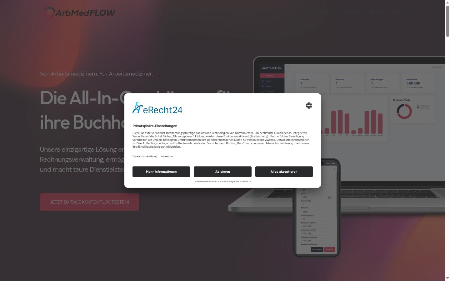 Screenshot tal-banner tal-kunsens muri qabel kwalunkwe interazzjoni