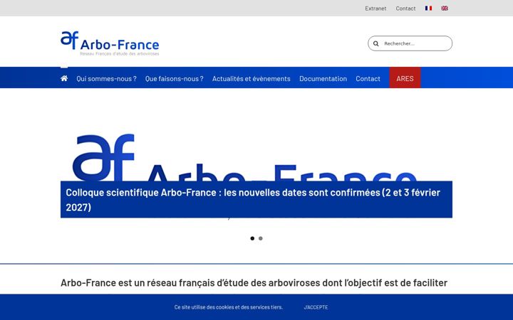 Screenshot of arbo-france.fr