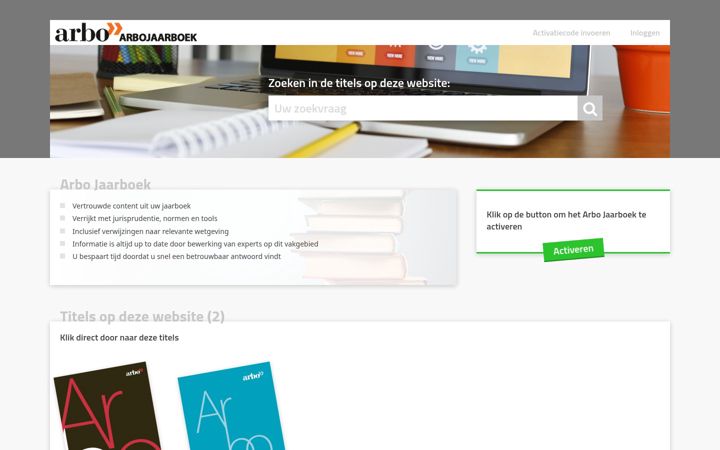 Screenshot of arbo-jaarboek.nl