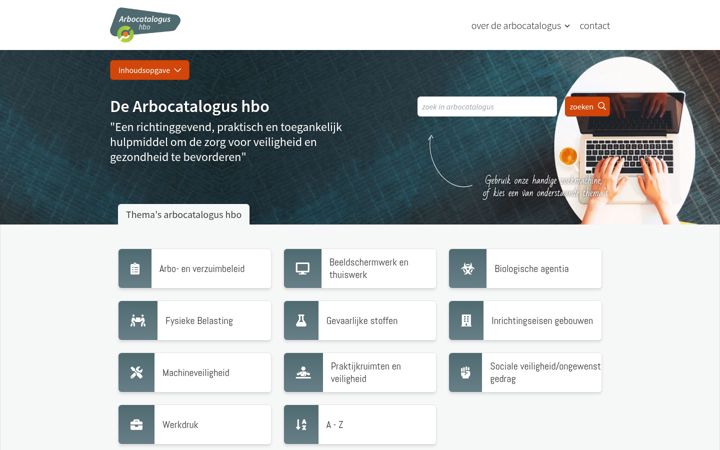 Screenshot of arbocatalogushbo.nl