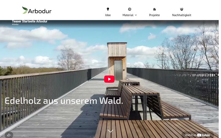 Screenshot of arbodur.ch
