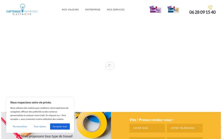 Screenshot ta' arbois-elec.com